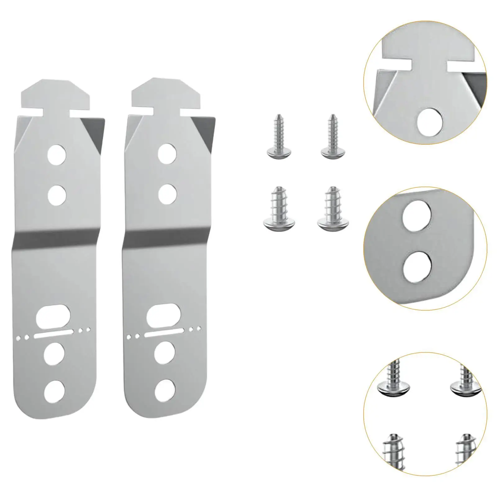 Dishwasher Mounting Bracket with Screws Commercial Grade Heavy Duty Sturdy Easy to Install Galvanized Iron Accs Replace Parts