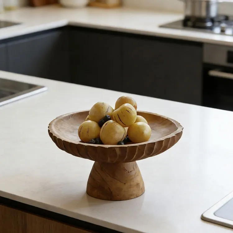 

DSA wind high-footed fruit plate ornament model room living room coffee table home high-end retro storage desktop decoration