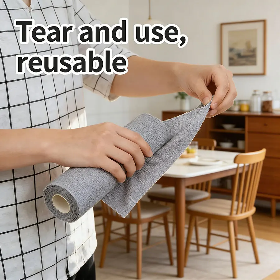 

Thickened Microfiber Oil-Resistant Dish Cloth – Tear-Off Cleaning Towels, Highly Absorbent for Kitchen Stove & Range Hood