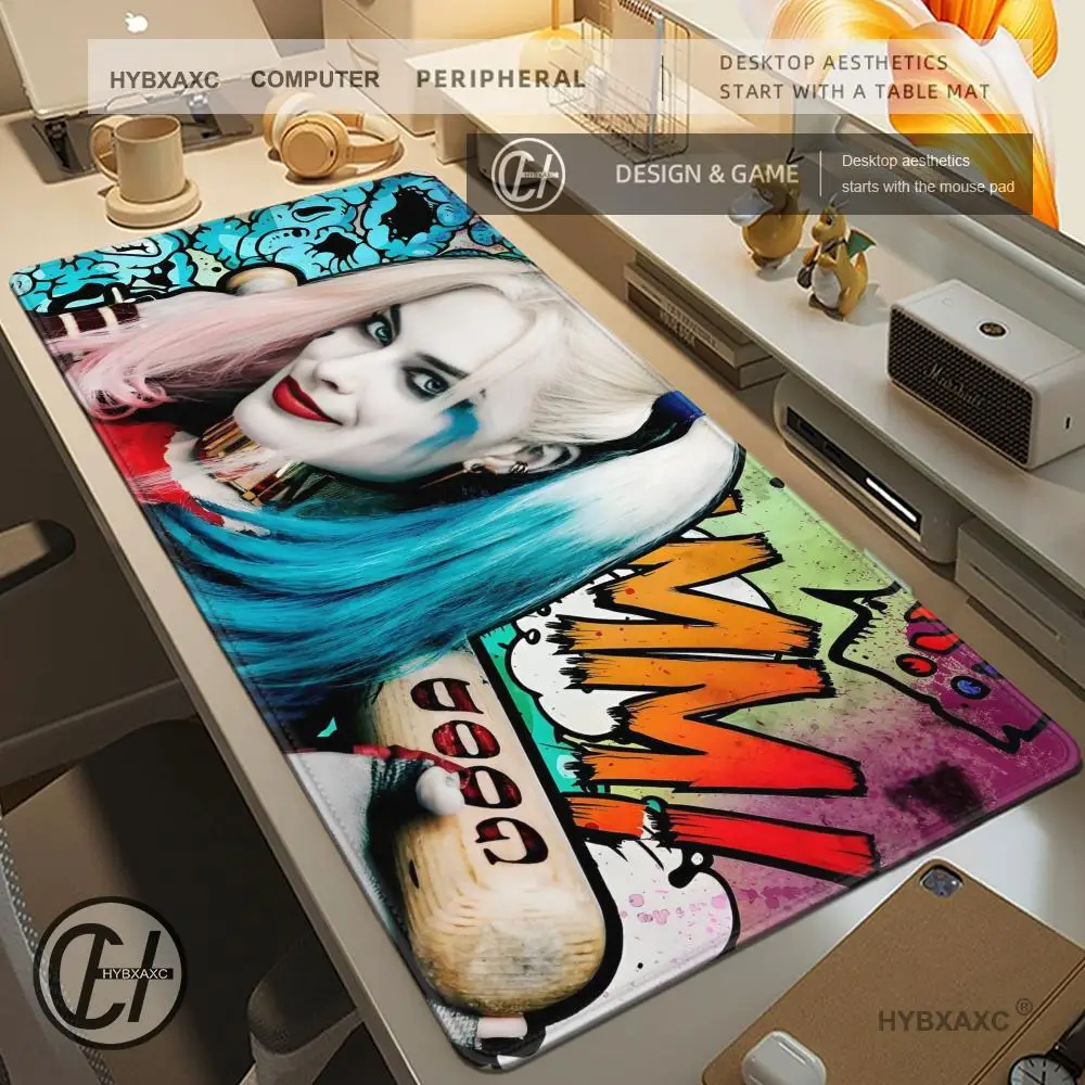 Suicide Squad Harley Quinn Mouse Pad Gamer Mousepad Baby Bear Large Mouse Mat Natural Rubber Desk Rug PC Desk custom made