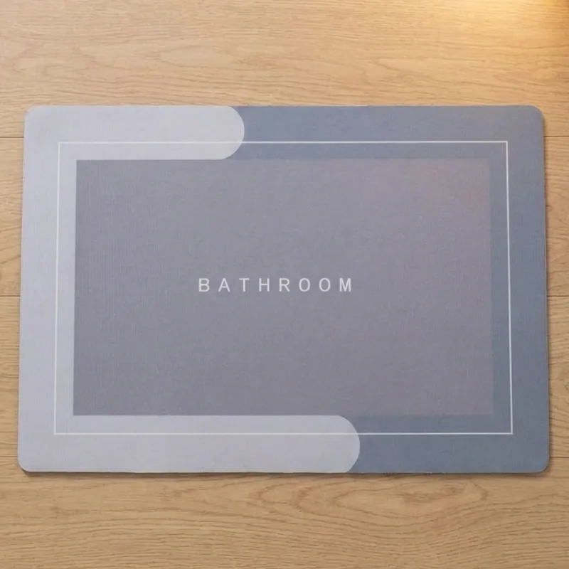 

40x60cm Household Diatomite Bath Mat, Absorbent, Non-slip, Quick-drying, Stain-resistant Floor Mat for Kitchen & Entrance