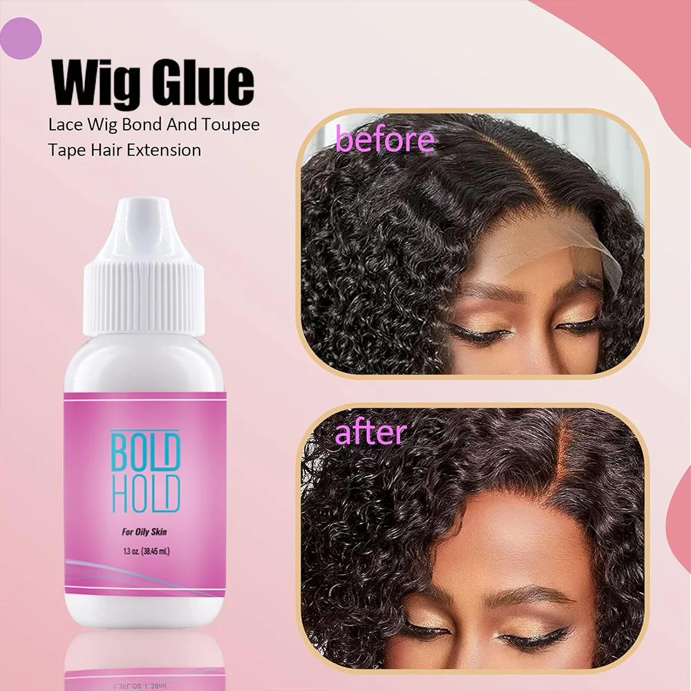 5/38ml Wig Glue Waterproof Lace Glue Strong Hold Front Lace Wig Glue Private Label Wig Accessories for Frontal Closure Toupee