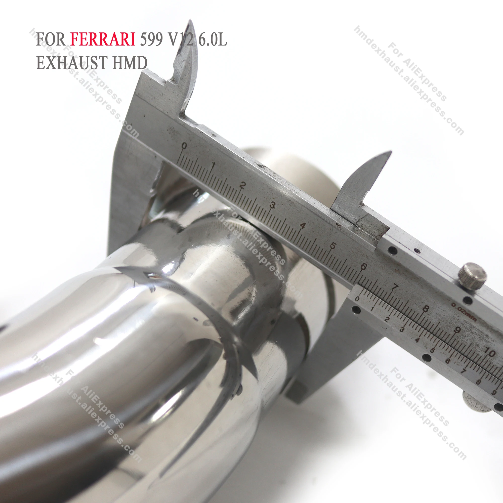 HMD Лидер продаж, выхлопная система, средняя труба из нержавеющей стали для Ferrari 599 V12 6,0 л X Tube