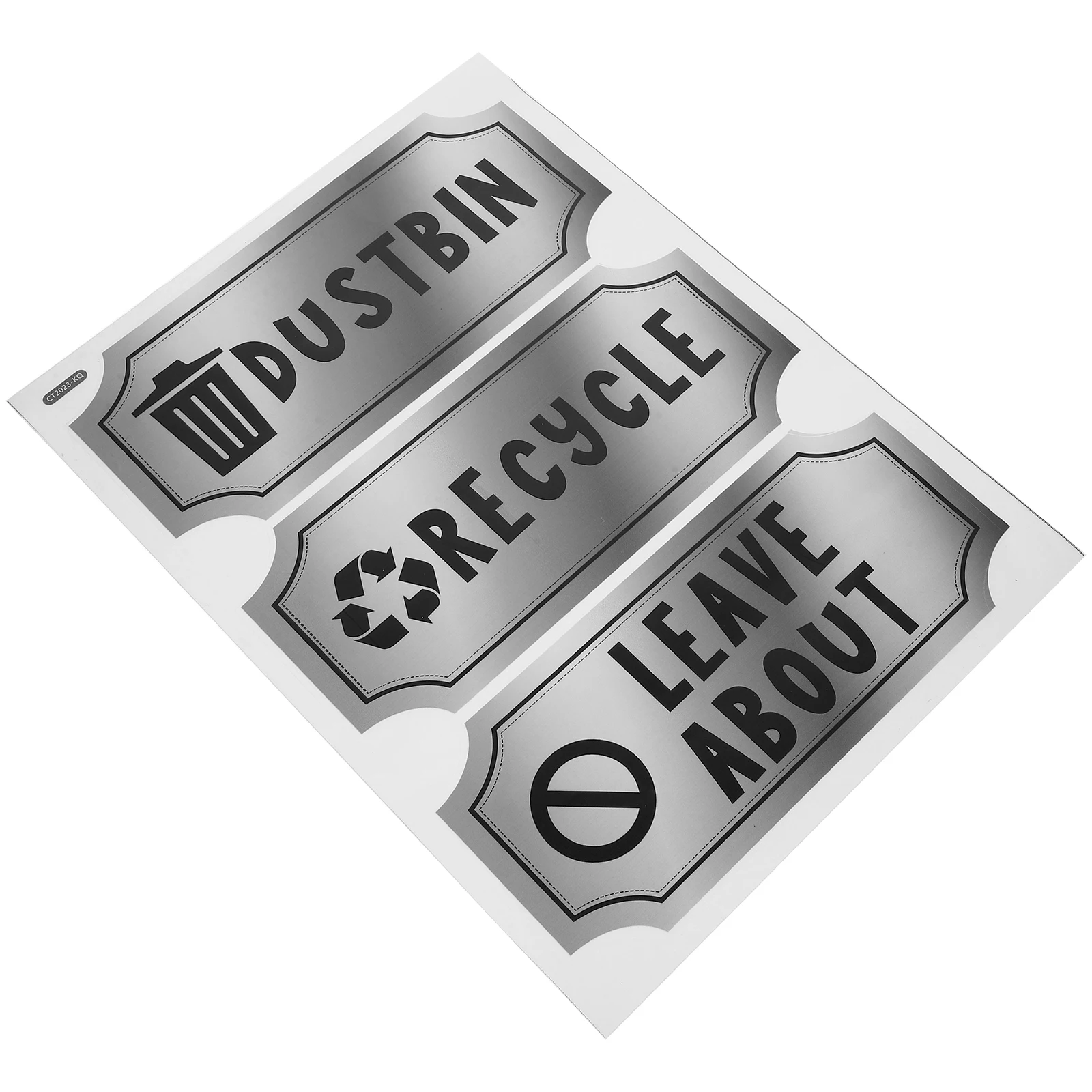 

1 set Trash Can Stickers Self Adhesive PVC Recycling Labels Waste Bin Decal Garbage Marker Clear Patterns Easy Identification