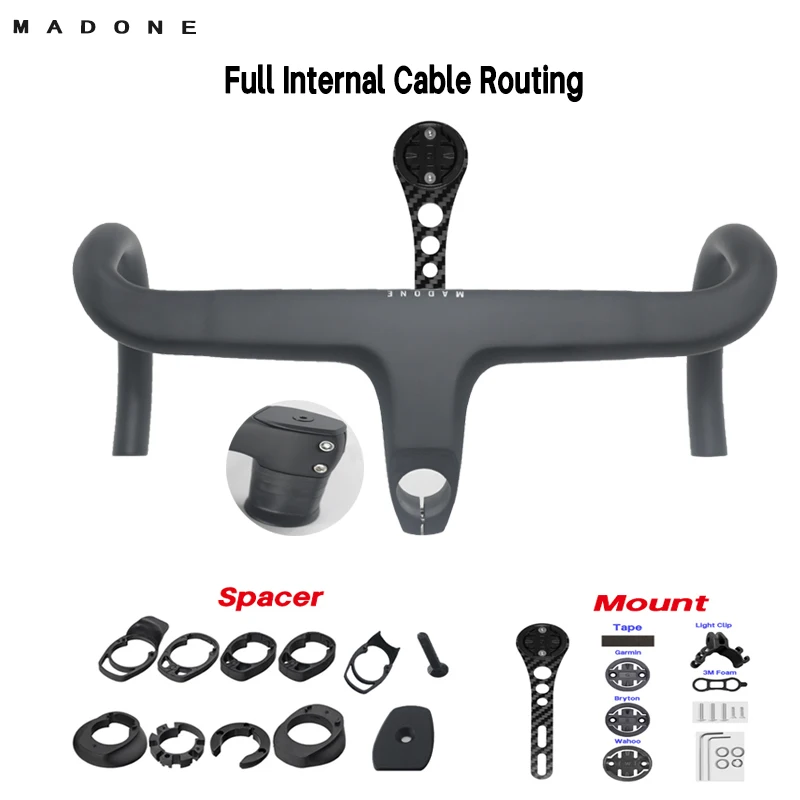 MADONE Carbon Road Fietsstuur Geïntegreerd stuur carbon stuurpen Interne kabelgeleiding 28,6 mm vork Fietsonderdelen en houder
