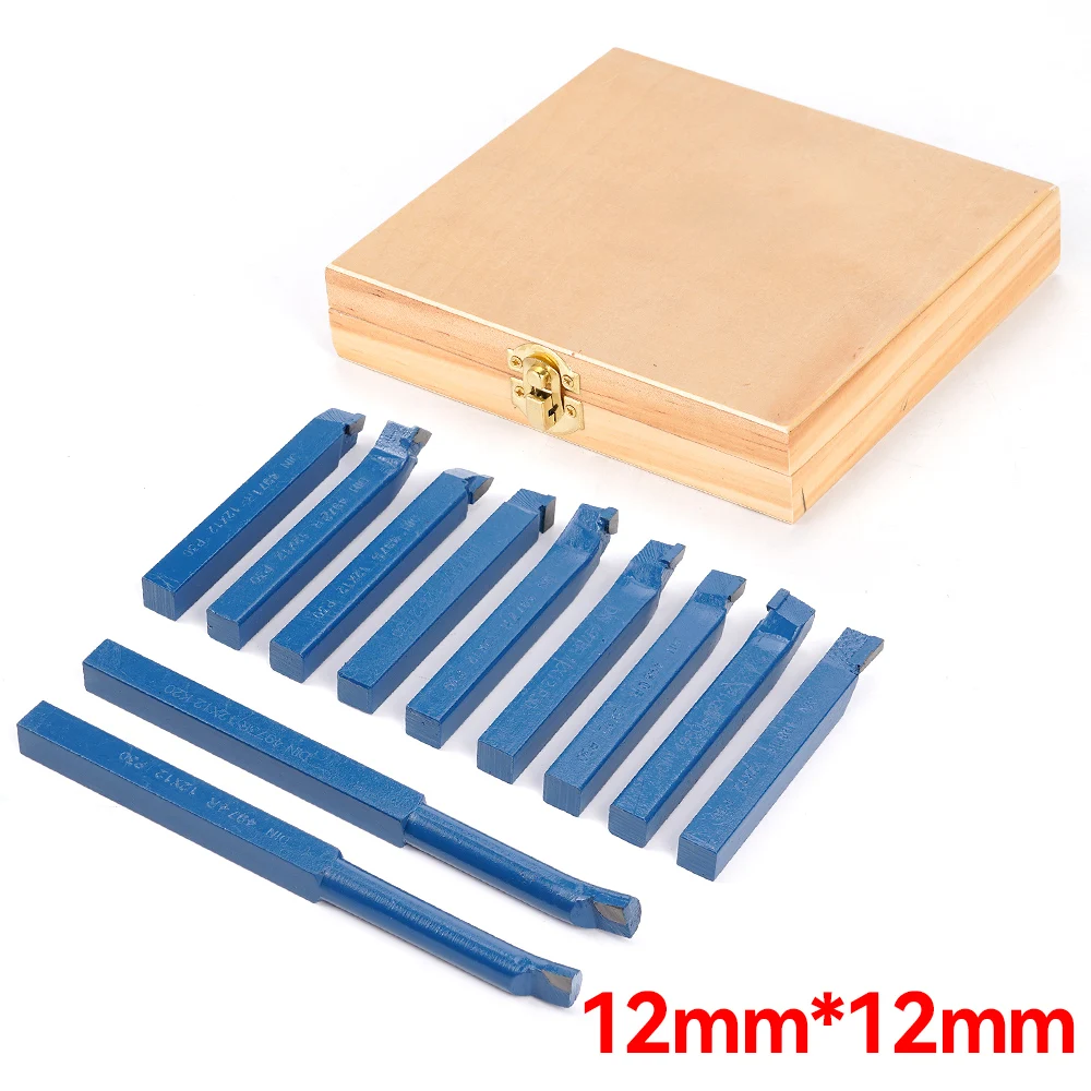 11Pcs/Set P30 8/10/12mm Carbide Tip Cutting Turning Boring Bit Mini Metal Lathe Tool Set Carbide For Metal Working Lathe Thread