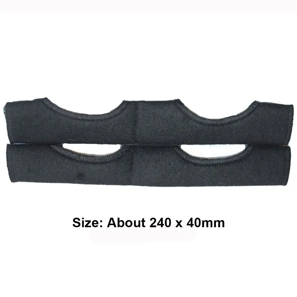 2PCS Black Hard Hat Sweatband Tool Comforter Pad 240*40mm Helmet Liners Sponge Air Cushion Hat Antiperspirant Belt Universal