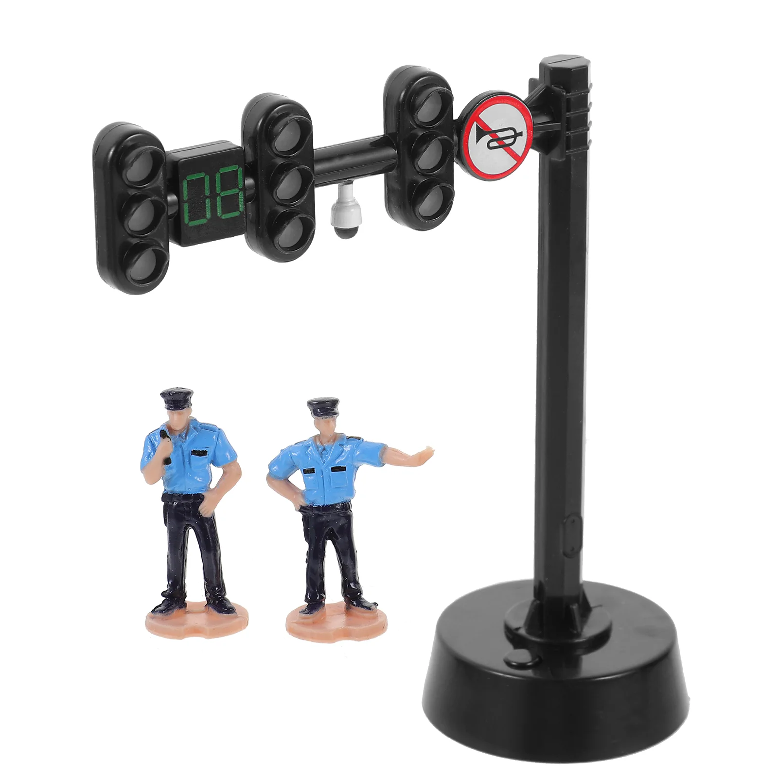 

Traffic Light Educational Toy 8004 Mini Traffic Signs Signal Lamp Realistic Plastic Voice Road Safety
