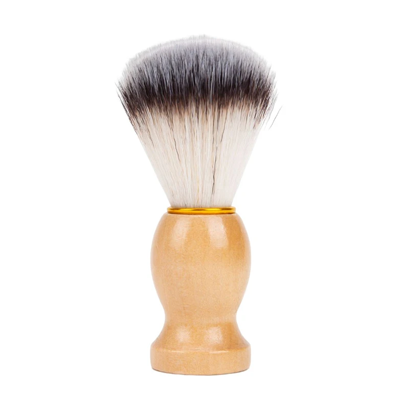 Men Shaving Brush Barber Tool Soap Foam Brushes Razor Accessories Wood Handle Lather Brush