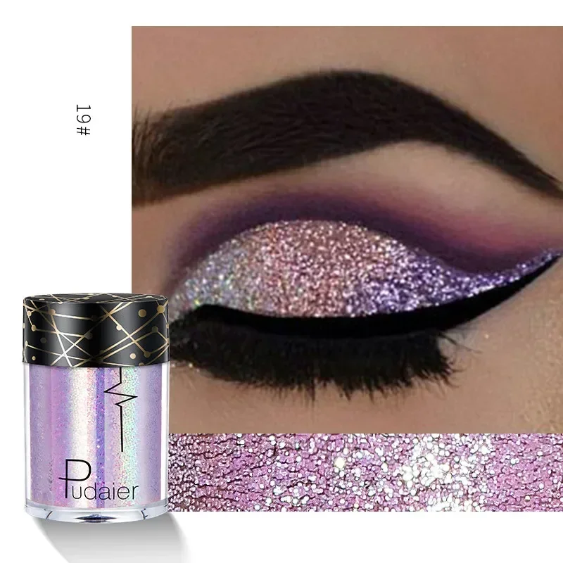 New Glitter Eye Shadow Professional Makeup Monochrome Shining Eyeshadow Sequins Universal Party Cosmetic