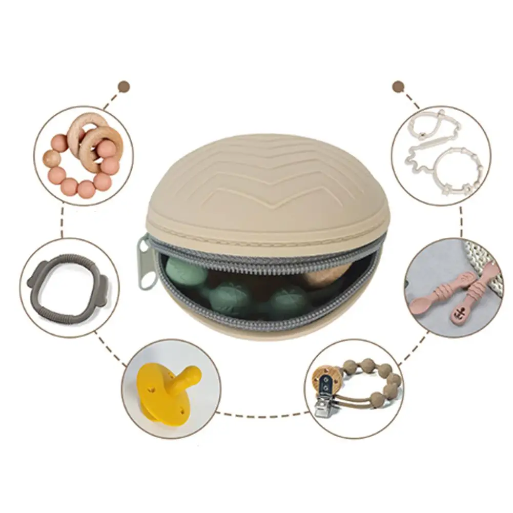 

Пищевой силиконовый чехол для хранения соски, держатель для соски для новорожденных, силиконовый чехол для детских пустышек для путешествий, держатель для кабеля, органайзер