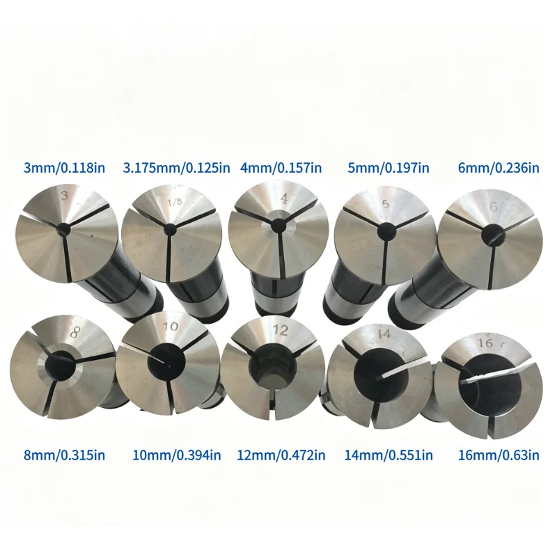 Picture 4: Accuracy 0.008mm U2 Collets Set 3-16mm Imperial/Metric Universal Grinding Machine Accessories Chuck U2  Grinder Machine Collet