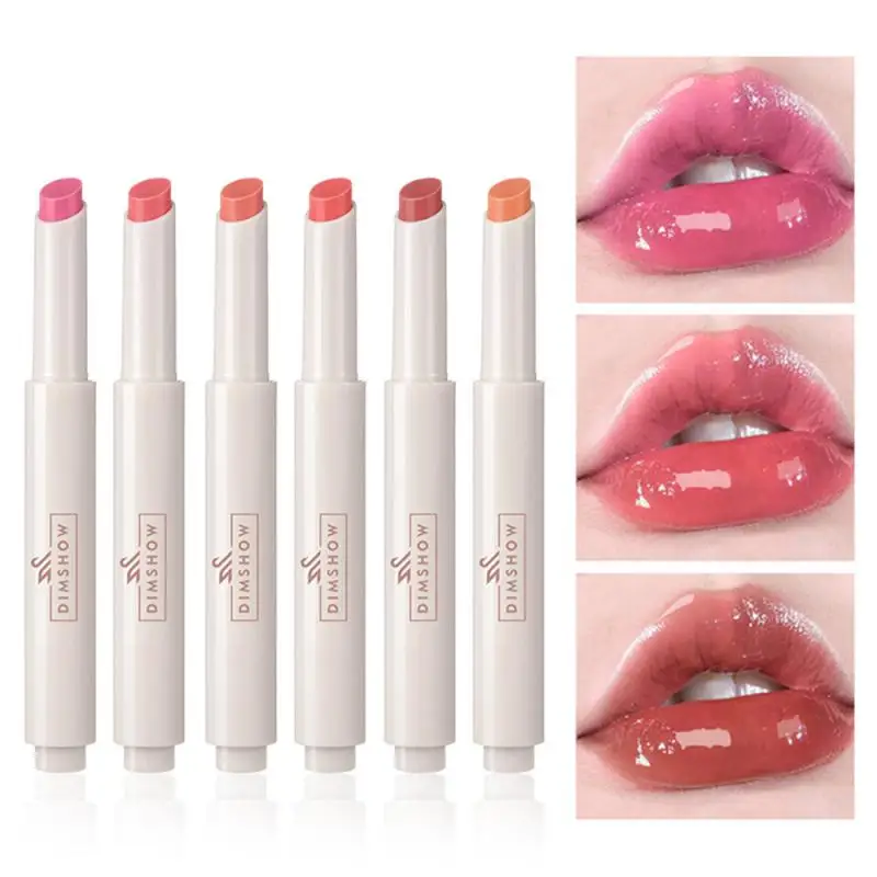 1/3/5PCS Non Stick Lipstick Moisturizing Water Light Revitalization Mirror Lip Gloss Cosmetic Surge Moisturizing Lipstick