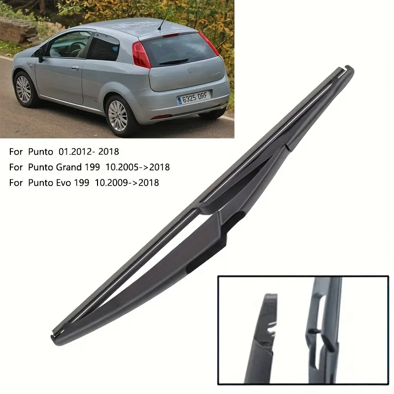 

For Fiat Grande Punto 199 Punto Evo 12" Rear Wiper Blade Windshield Windscreen Clean Tailgate Window Rain Brush