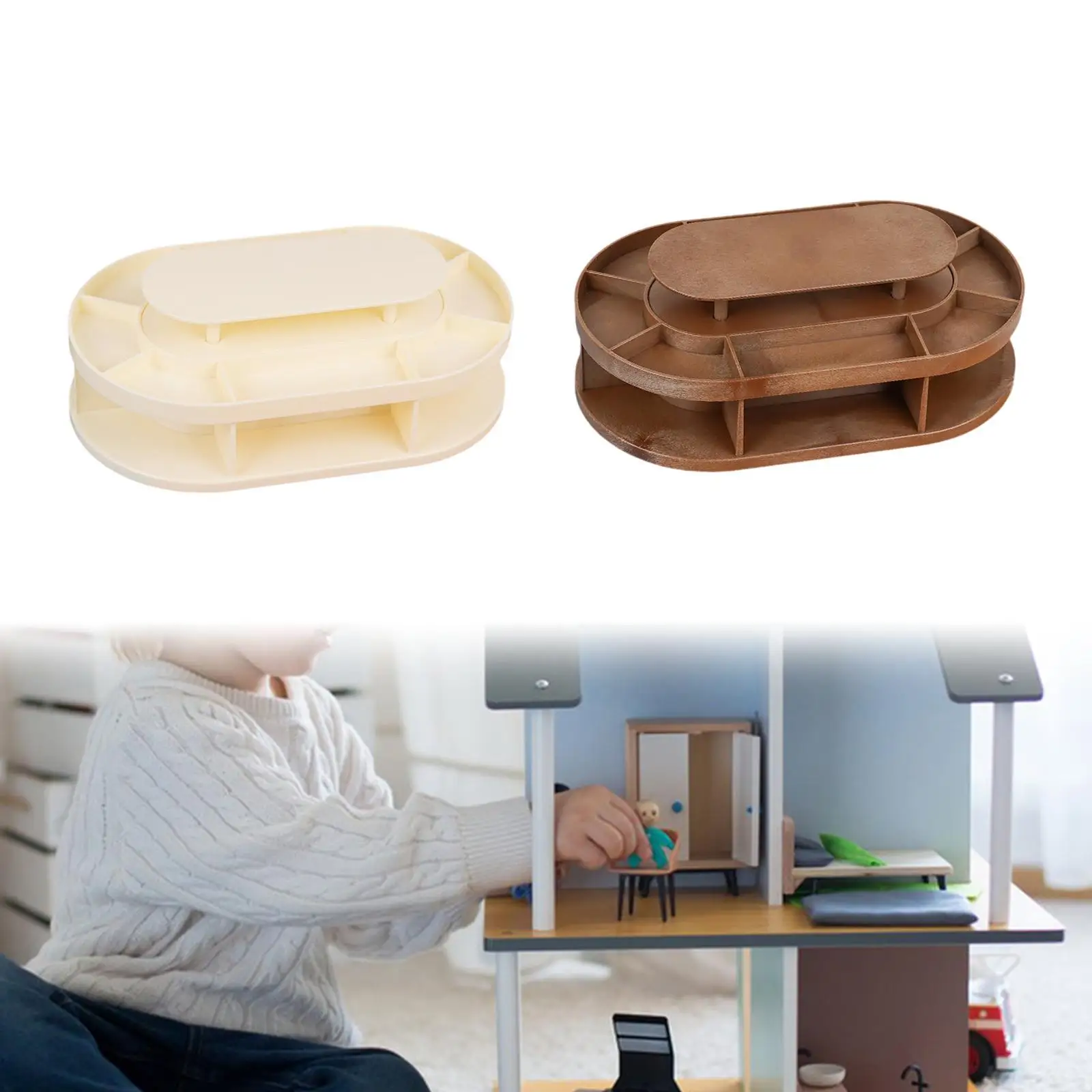 Suporte de sobremesa em miniatura modelo casa de bonecas lanche mostrar rack simulação casa de bonecas fingir jogar brinquedo para decoração cena micro paisagem