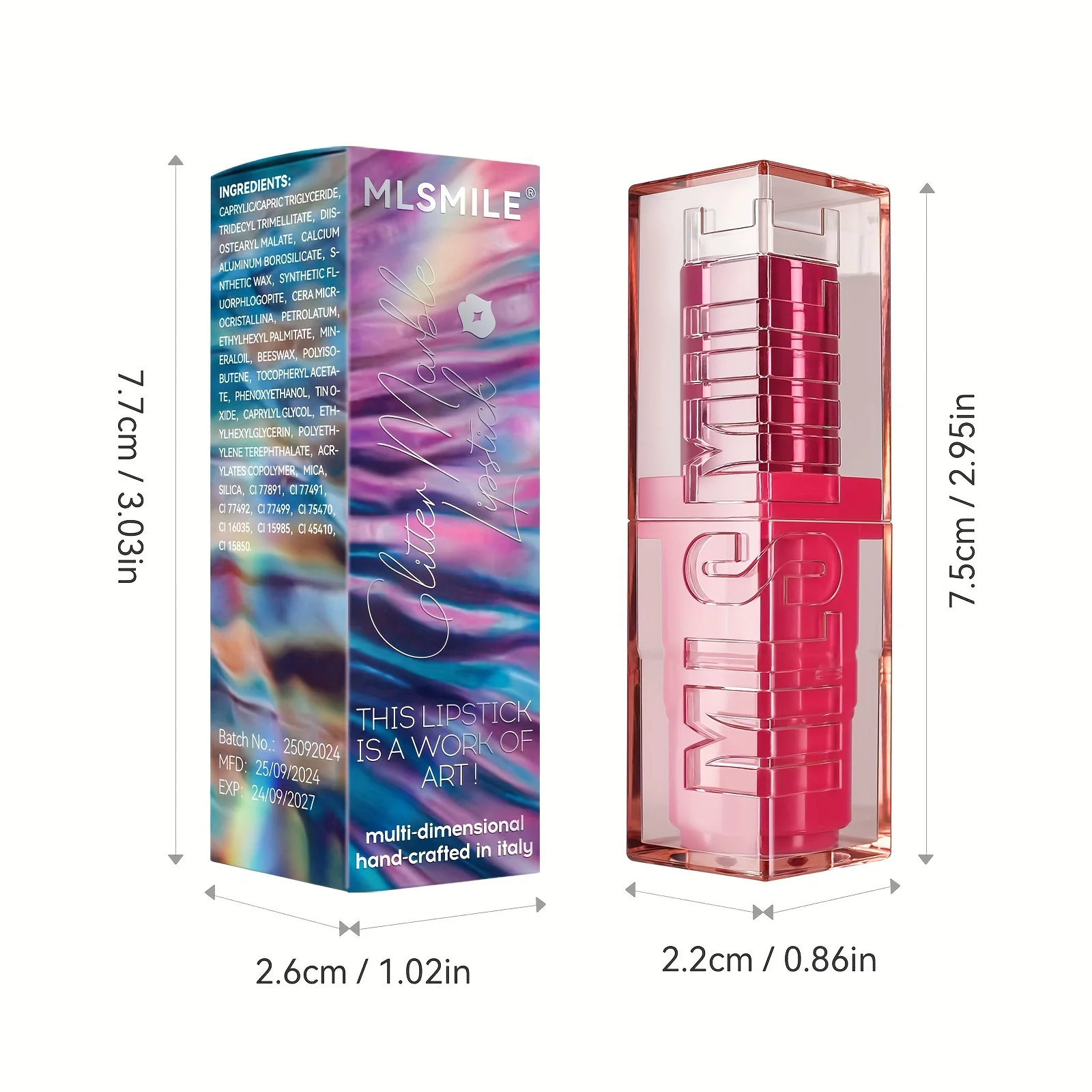 Rossetto perlescente Trucco labbra luccicante glitter lucido, Rossetto speciale Rossetto cremoso per regali di San Valentino sul palco delle feste