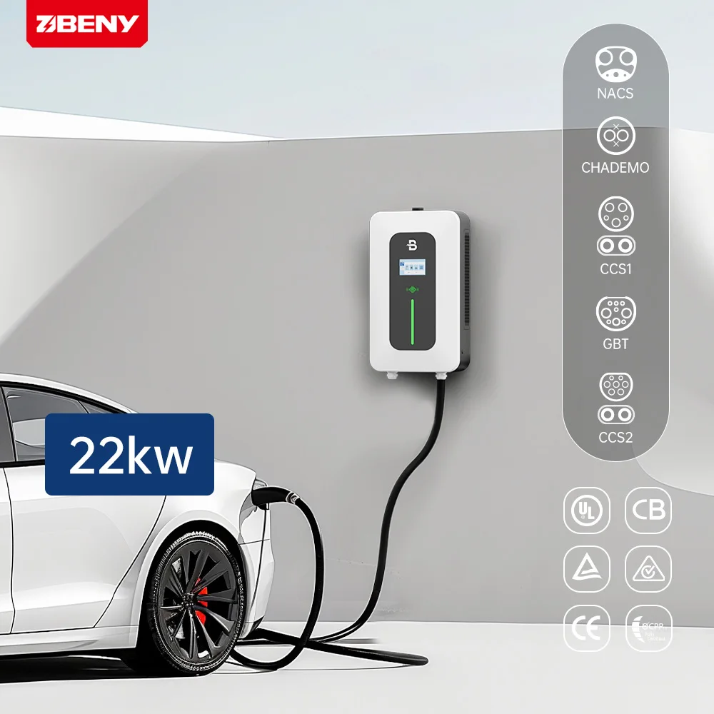 

BENY 22kw Ip65 Wall Mounted Dc Ev Charger Ccs2 Smart Ev Charging Station Car Charger New Dc Wallbox Charging Pile for Hotel