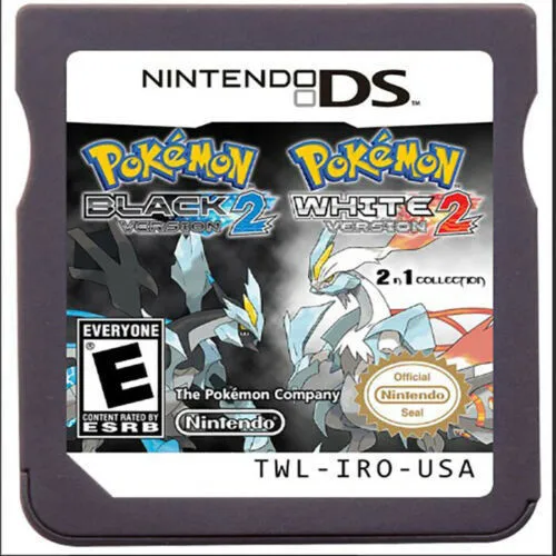 NDS Pokemon Combined Card 3DS Combined Card DS Black and White 2 Gold and Silver Cassette DS Pokemon Game Card