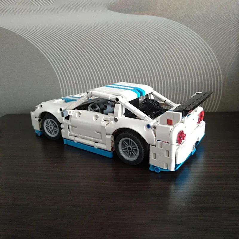 

1205PCS MOC Nissanes Skyline R34 Sports Car DIY Model Building Blocks Birthday Toys Gift