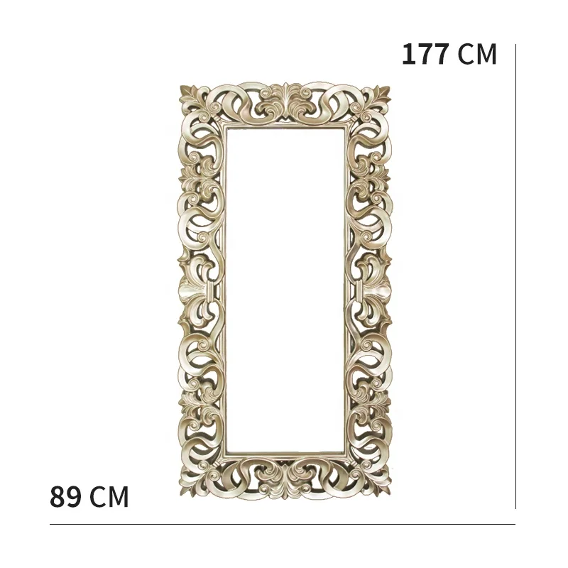 Antique Gold Floor Mirror Decor Elegant Mirror Apartment Hotel Project Mirror