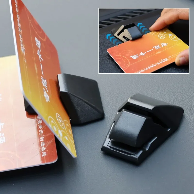 มัลติฟังก์ชั่นรถคลิปOrganizerที่จอดรถชั่วคราวผู้ถือบัตรFastener Card Billผู้ถือMountสติกเกอร์กระจกอัตโนมัติ