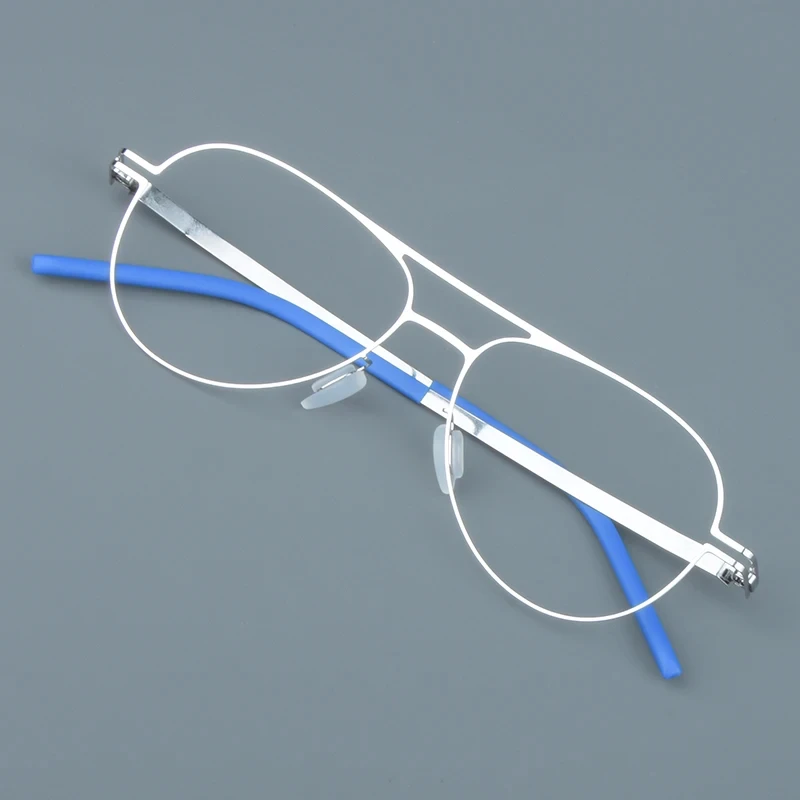 Germany Screwless Glasses Frame Men Women Ultralight 7g Pilot Eyeglasses Optical Eyewear Anti Blue Light Gafas Read Spectacles