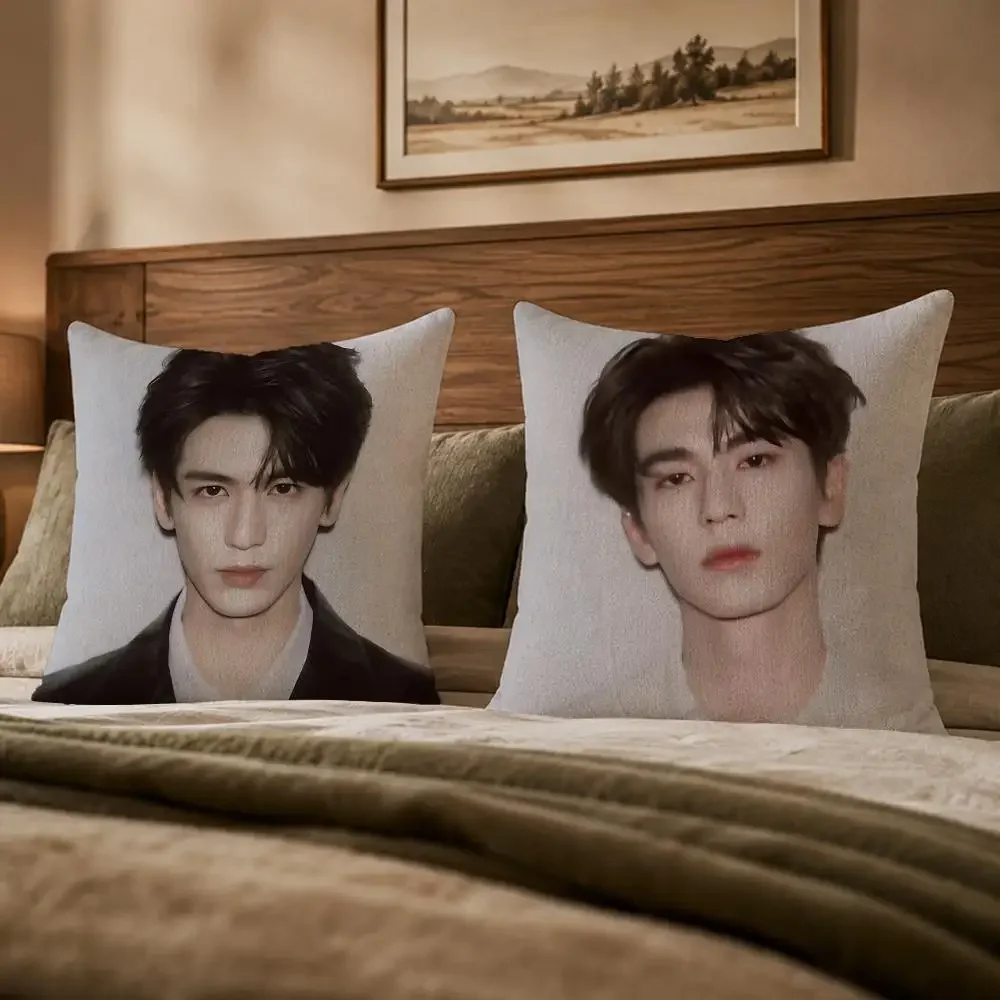 Famous Actor Z-Zhang LingheS Cushion Cover Ultra Soft Throw Pillow Cover Skin Friendly for Sofa Bed Home Decor Gift