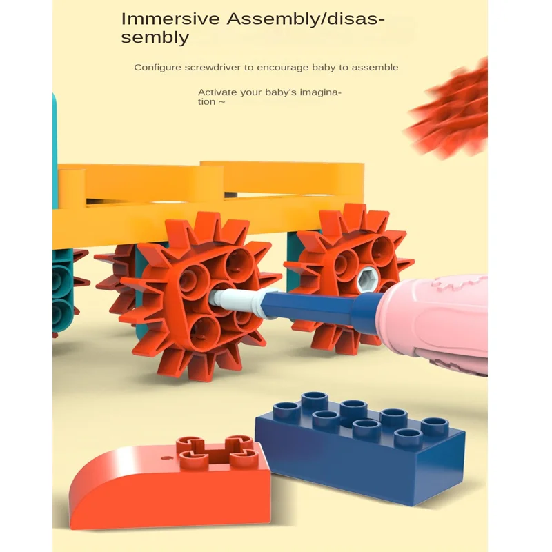 116pcs electric gear science education building blocks assemblaggio di particelle giocattolo educativo meccanico