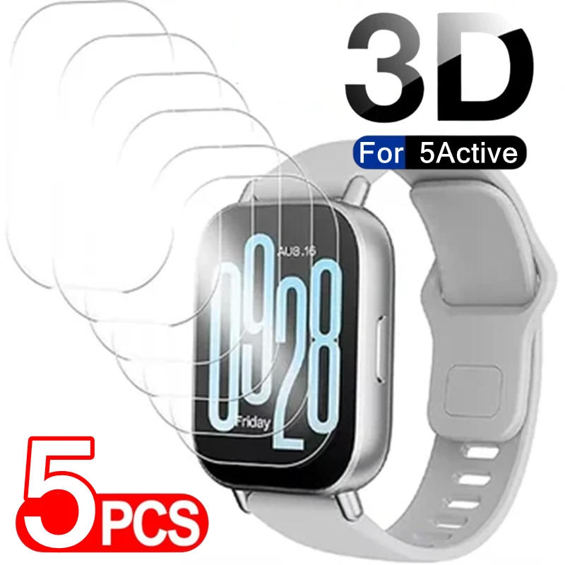 Clear Tempered Glass Film For Redmi Watch 5 Active Lite Anti-Scratch Full Coverage Protective Screen Protector For Redmi 5Active