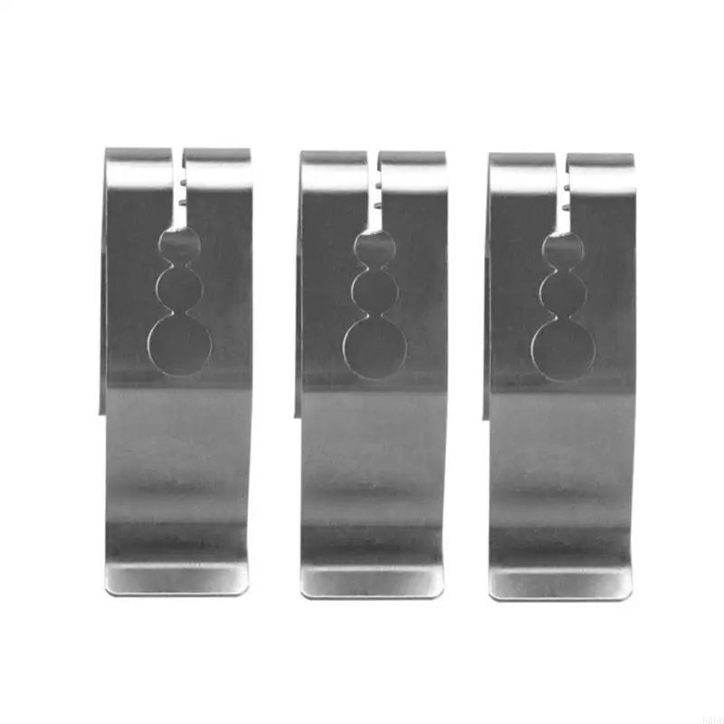 E06B thăm dò clip nhà bếp BBQ Nhiệt kế Tương phản Nướng bằng thép không gỉ 3 lỗ