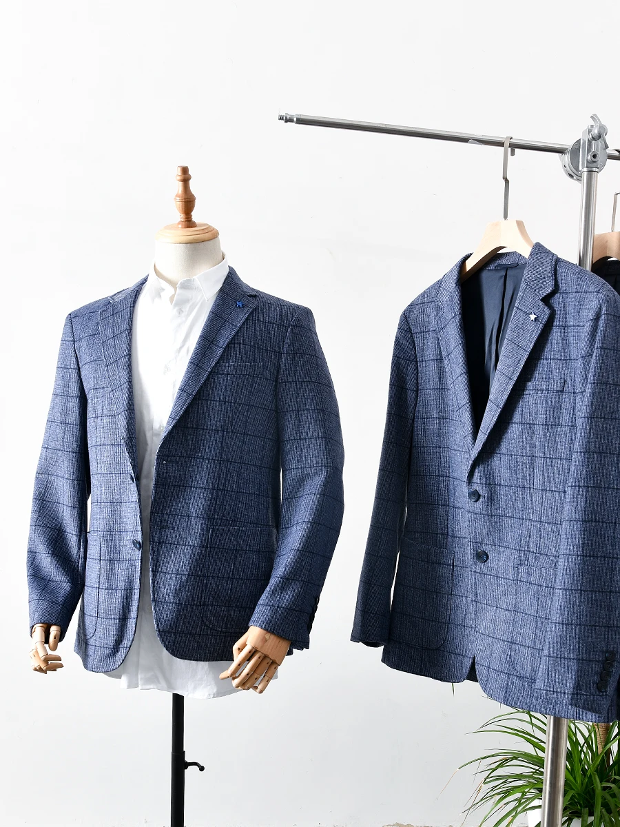 

Men's Casual Woolen Suit Jacket Autumn Winter Business Leisure Fashion City Style Long Sleeve Standard Fit Youth Casual Singl...