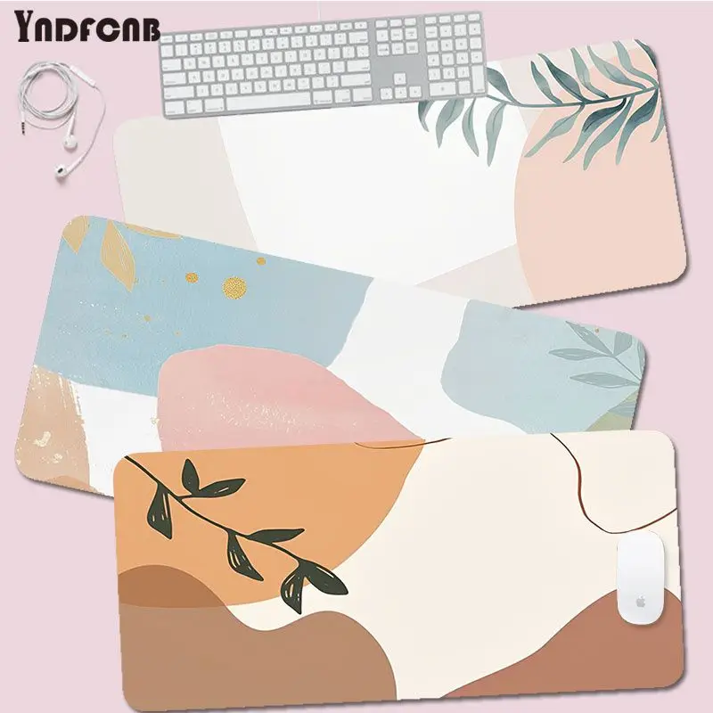 Nordic Style Morandi Color Rubber XXL Gaming Laptop Computer Desk Mat Mouse Pad Mouse Mat Mousepad Gamer Writing Desk Mats