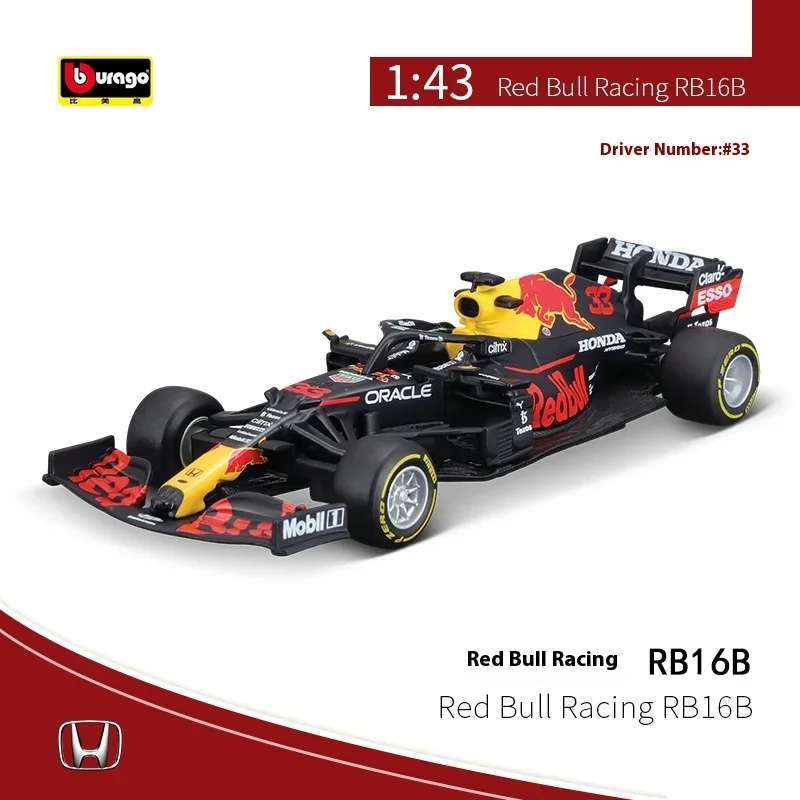 Burago 1:43 F1 Mercedes-Benz Formula Red Bull racing alloy car racing model collection wholesale Ferrari ornaments toy gifts