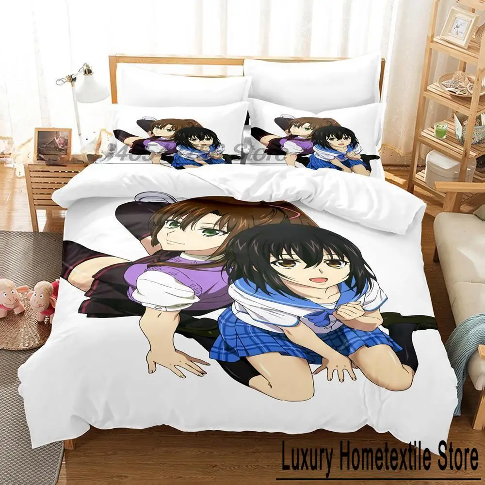 

Fashion STRIKE THE BLOOD Bedding Set Single Twin Full Queen King Size Bed Set Adult Kid Bedroom Duvet cover Sets 3D Print Anime