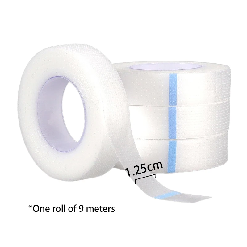 3/5 لفات الرموش تمديد شريط لاصق من البولي ايثيلين تحت رقعة عين أشرطة العين للرموش تطعيم أشرطة كحل رمش وهمية