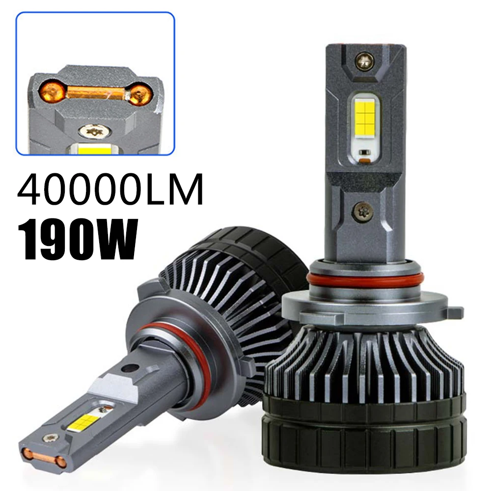 

F5D F6D 6000K 190W H7 Led Headlinght Bulb 40000Lm GXP H4 H7 H11 9005 9006 HB3 Led Fog Lights H7 9012 Canbus For Car Headlights