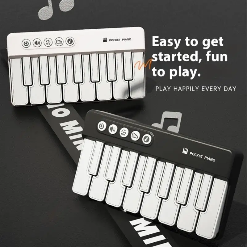 لعبة Portable Kids Piano Learning أداة آمنة للموسيقى للأطفال لتعزيز القدرات البصرية السمعية من خلال اللعب