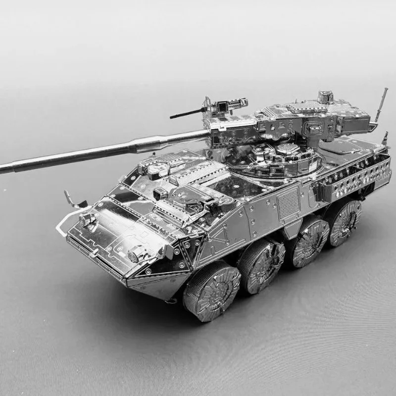 3D Metal Puzzle Military Tank Model DIY Assembly Jigsaw Kit Adult Handmade Craft Hobby Gift