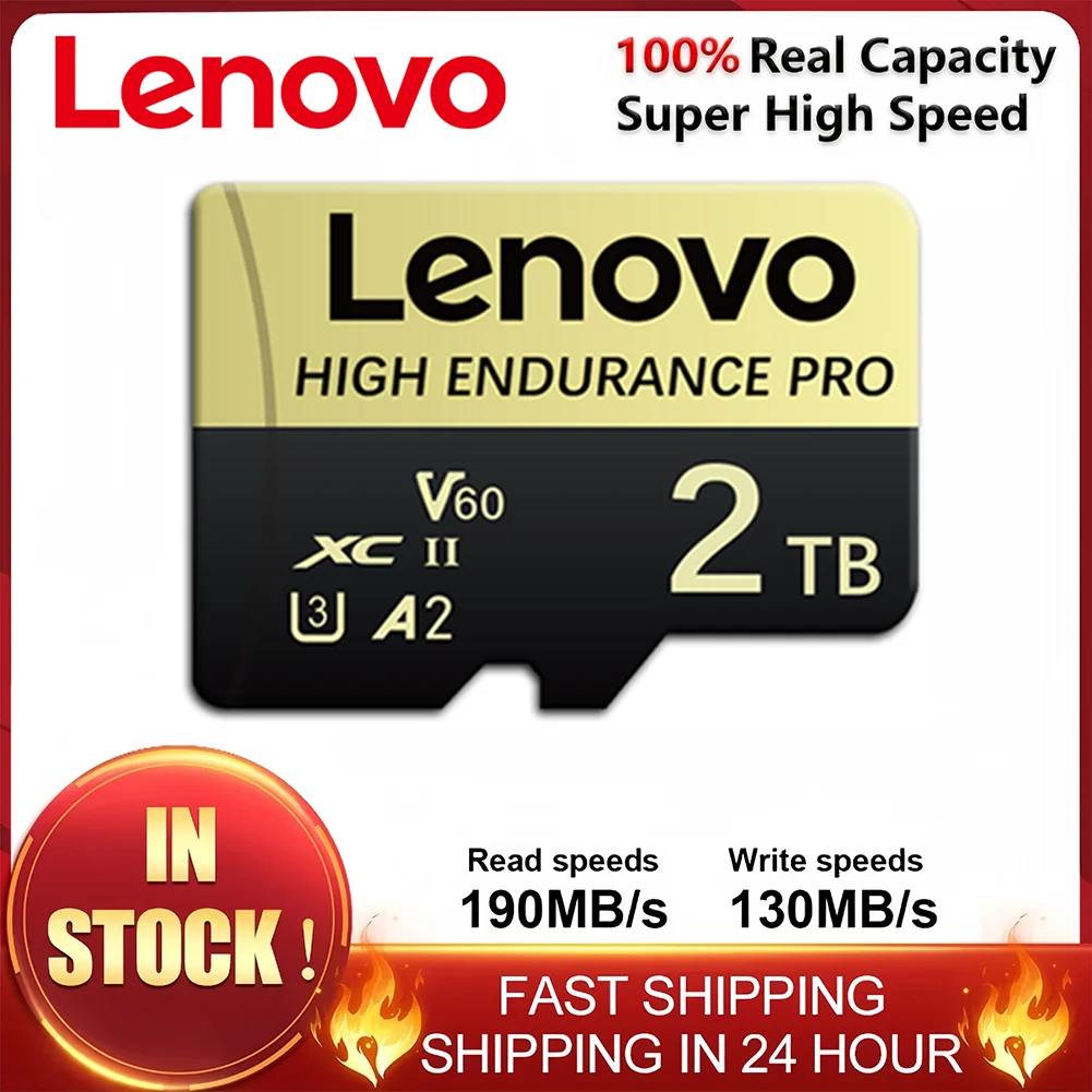 Lenovo 2TB 1TB Flash Memory Card 128GB A2 V60 Micro TF SD Card Class 10 SD Card 512GB High Speed Memory Card For Nintendo Switch