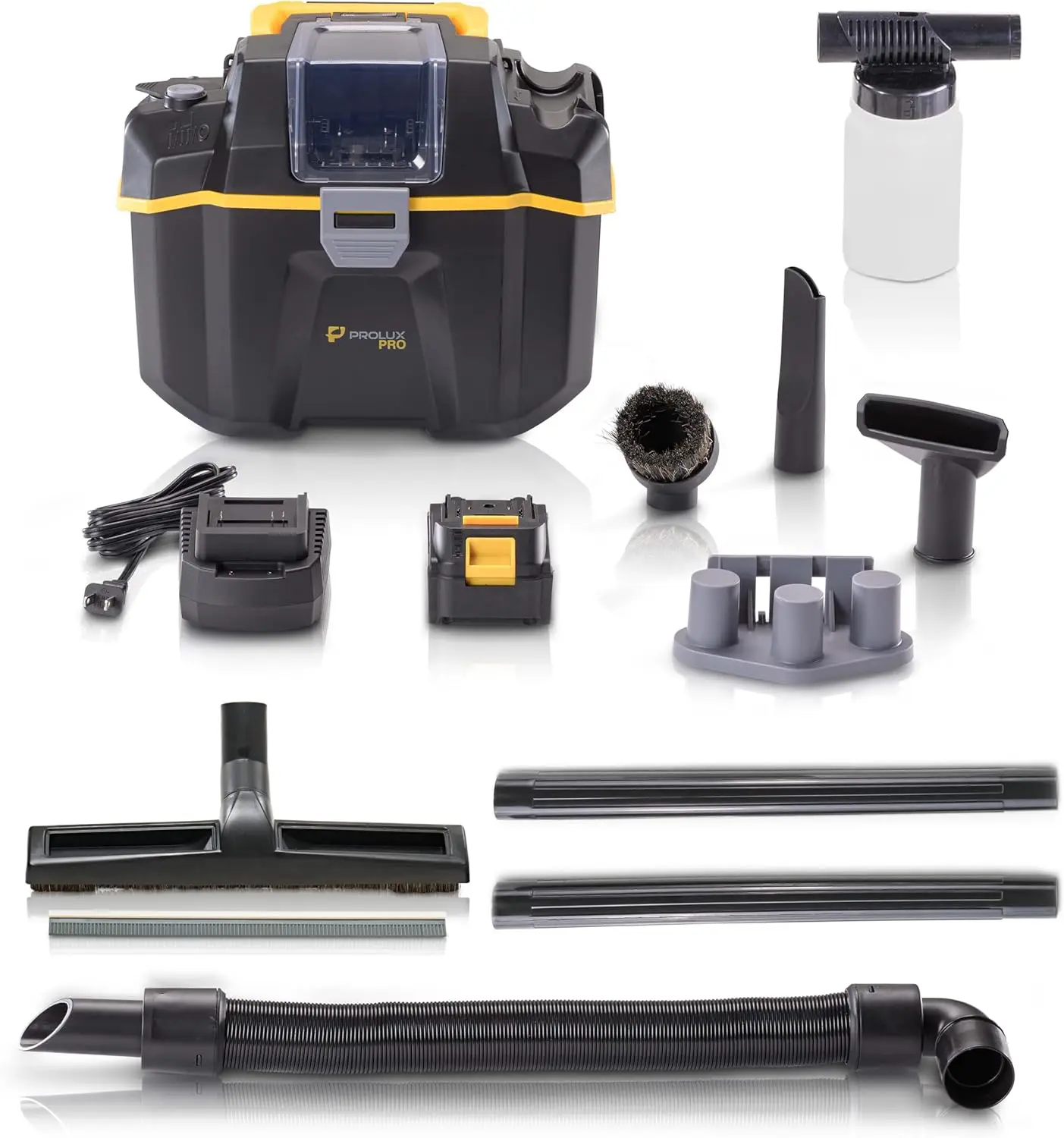 

Surge Pro Cordless Wet/Dry Light Commercial Vacuum Cleaner, 18V High-Performance Battery, Brushless Motor, Versatile Wet/Dry Pic