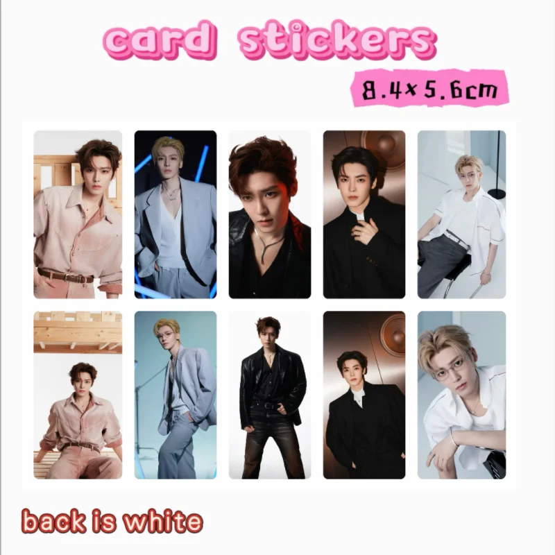 10PC/SET Neo Hou Minghao Ai Mi Card Stickers TV Key To The Phoenix Heast Xiao Wuyi Drama Stills Notebook DIY Sticker White Back