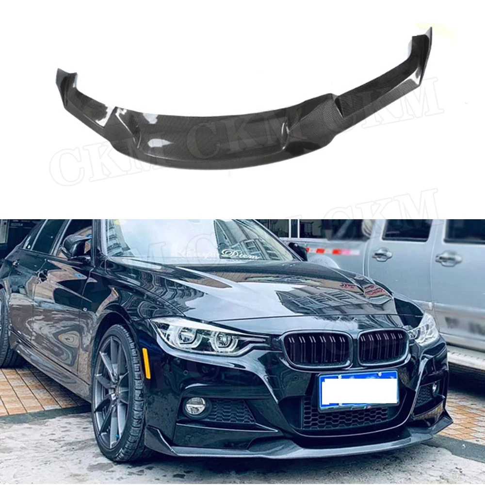 

Carbon Fiber Front Bumper Spoiler Lamp Eyelid Splitters for BMW F30 F35 M Sport 320i 325i 328i 2012-2018 M Style Head Chin