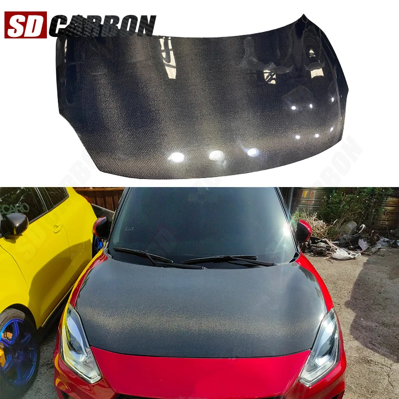 

Капот из углеродного волокна для Suzuki Swift Sport ZC33S 2017-2022 годов, внешняя модификация автомобиля, аксессуары для авто