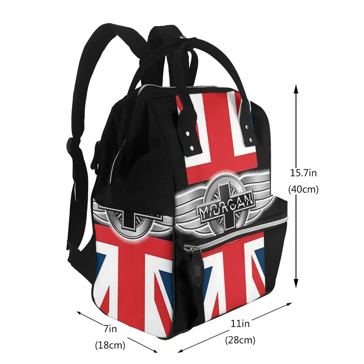 Morgan Motor Car Company Student Backpack School Bag Hiking Travel Daypack for Men Women Bookbag Shoulder Bags
