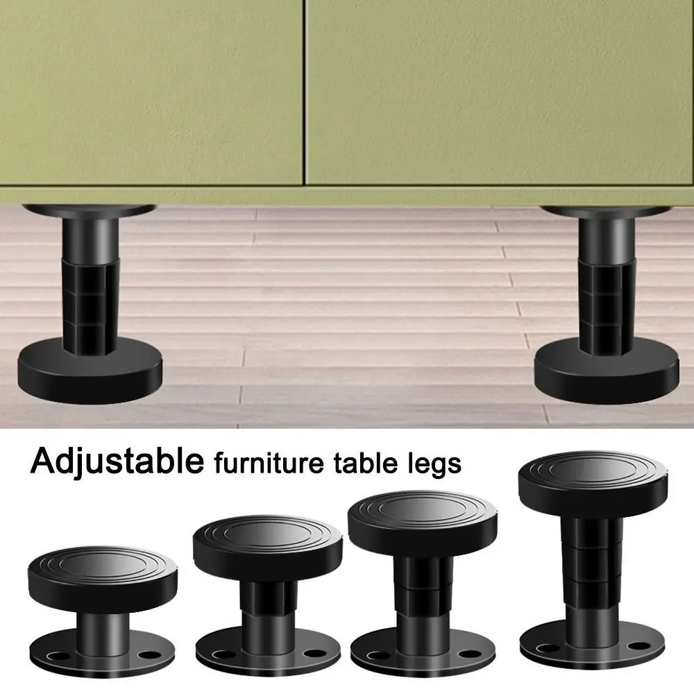 Metal Furniture Legs Adjustable Wear-resistant Cabinet Legs Anti Scratch Replacement Nightstand Storage Box Leg