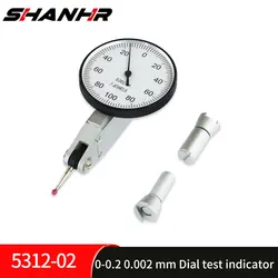 SHANHR Dial Test Indicator 0.002 mm Shockproof Dial Indicator Gauge With Ruby Probe Dial Test Indicator Gauge Measure Gauge Tool