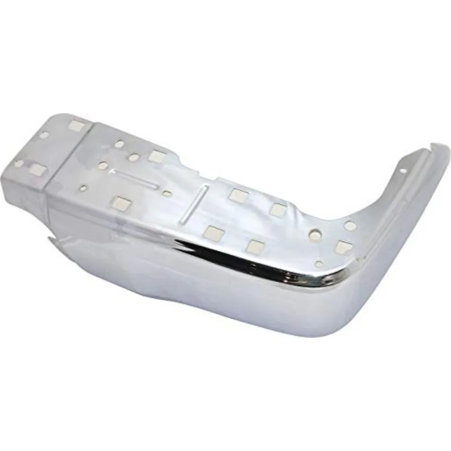 Bumper End Compatible with Toyota Tundra 2014-2021 Rear Passenger Side Chrome Finish Durable Steel Construction for Enhanced Ve