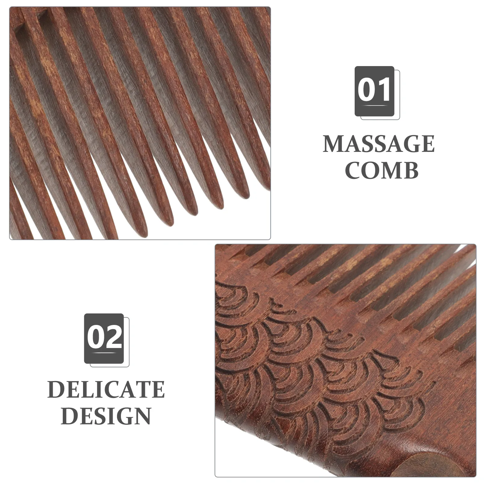 

Wooden Portable Fine Tooth Massage Comb For Wooden Fine Tooth Comb Hair Detangling Compact Travel Beard Woodbrush