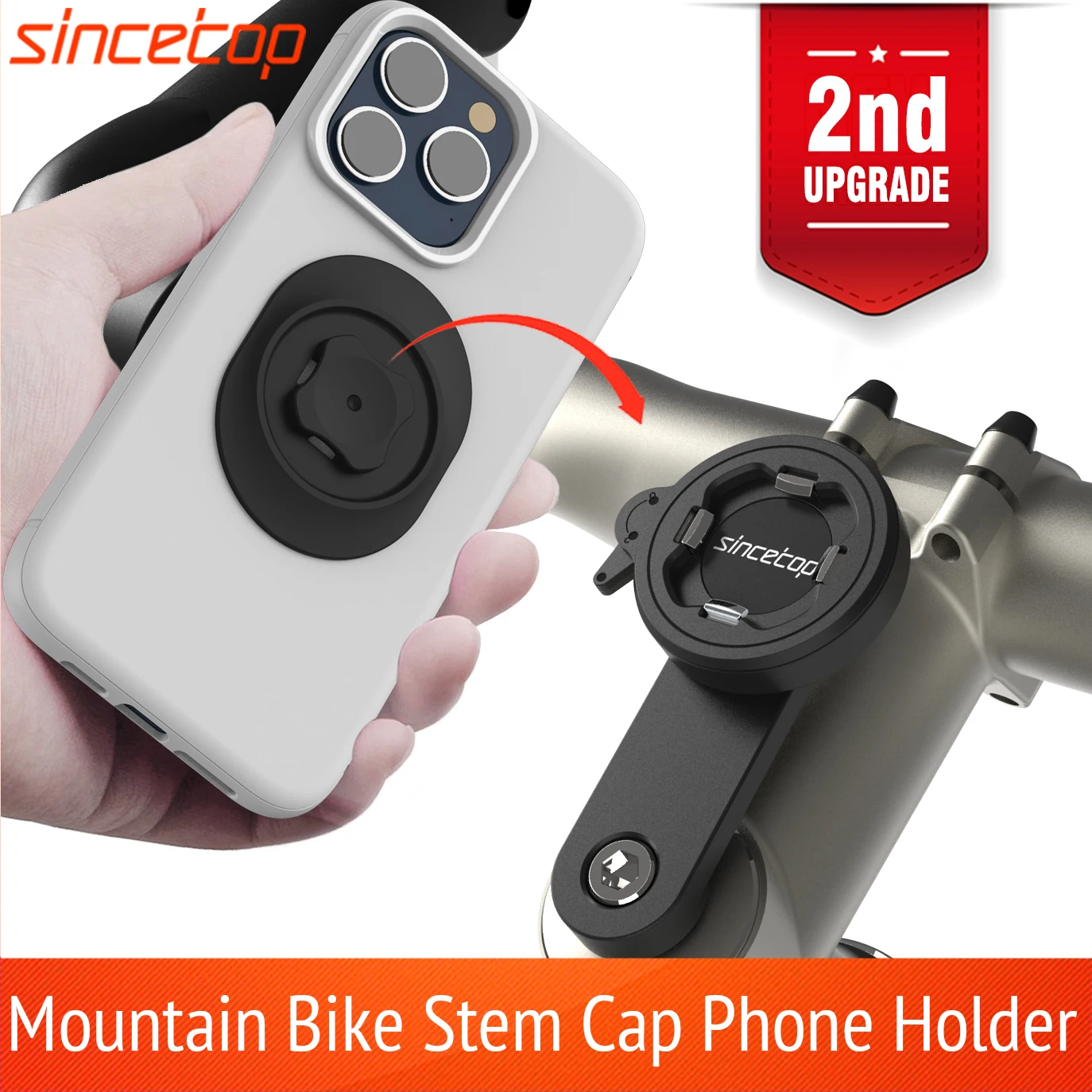 

Universal Mountain Bike Stem Cap Phone Holder MTB Aluminum Quick Mount Rotatable Handlebar Bracket for Harley-Davidson (2nd Gen)