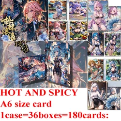 Hot And Spicy A6 Goddess Story Waifu Card Anime Sexy Girl Party Bikini Feast Card Child Kids Toys And Hobbies Gift